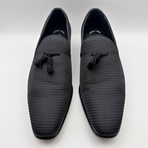 Stacy Adams Mens Tazewell Tassel Loafer US 11 M EU 44 Black Slip On EUC - Picture 6 of 14